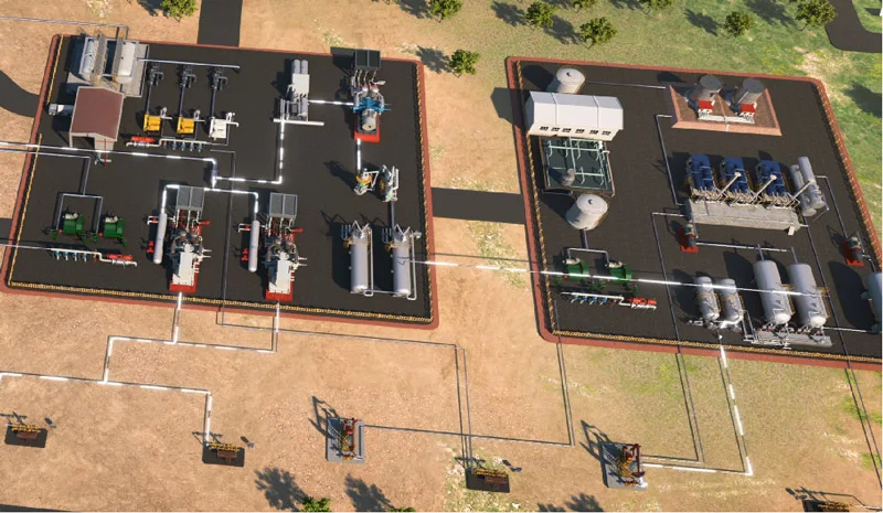 Industrial site layout reference