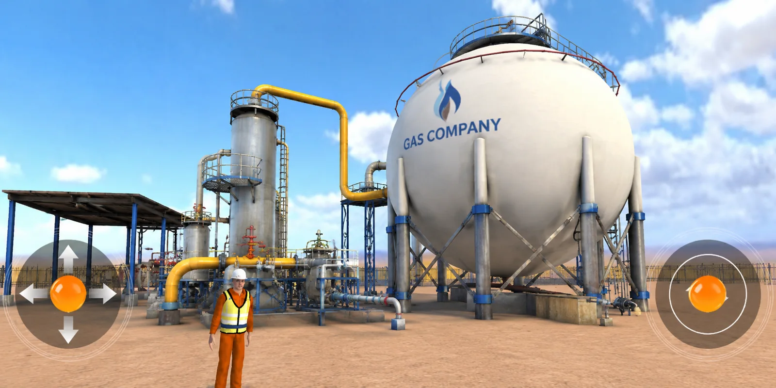 Training scenario in a modeled facility